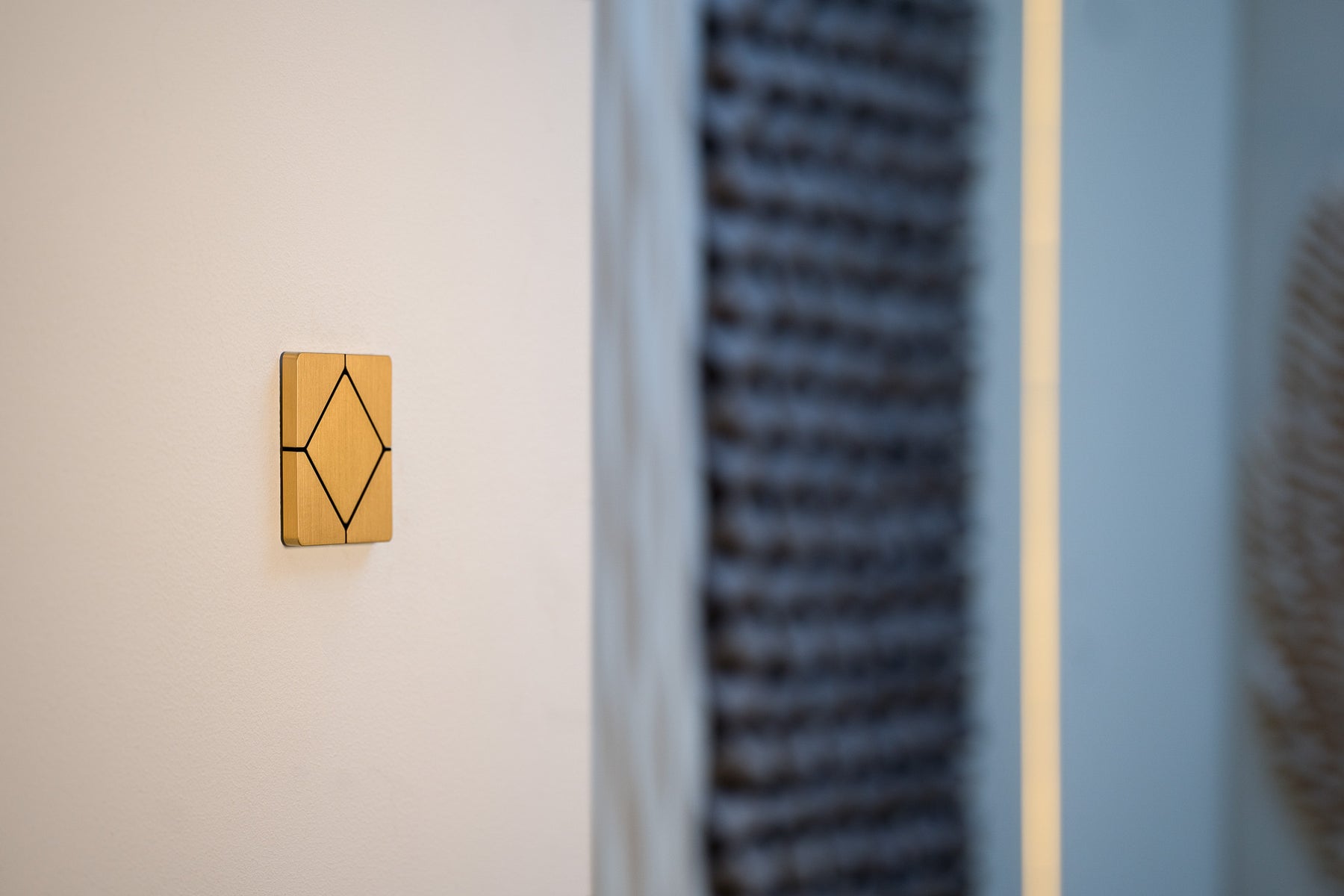 Brushed Brass keypad for smart homes