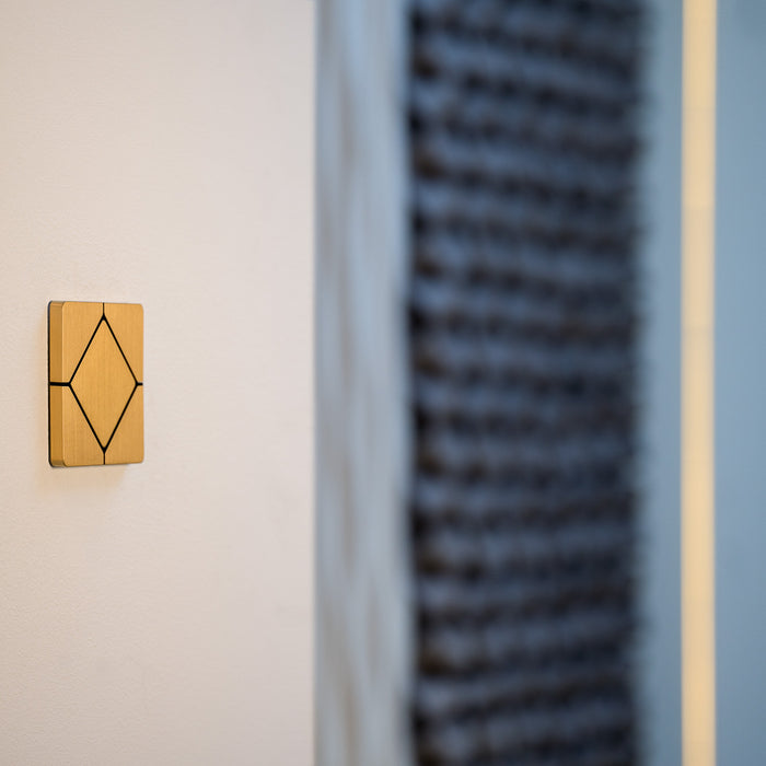 Brushed Brass keypad for smart homes
