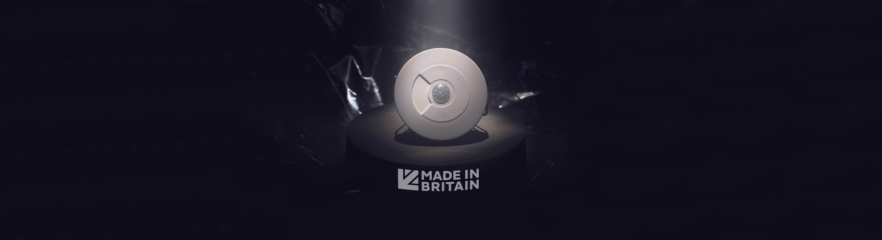 Faradite Motion sensor with Made in Britain logo